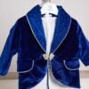 Costum De Botez Catifea Serafim Albastru Royal
