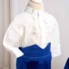 Costum De Botez Catifea Serafim Albastru Royal