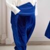 Costum De Botez Catifea Serafim Albastru Royal