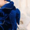 Costum De Botez Catifea Serafim Albastru Royal