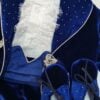Costum De Botez Catifea Serafim Albastru Royal