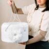 Cufar De Botez Buretat Floare Alb