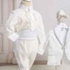 Costum De Botez Cu Aripi Si Strasuri Ivoire