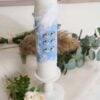 Lumanare De Botez Botez Baieti Catifea Bleu