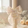 Lumanare De Botez Botez Fete Borangic Roz Pudrat