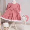 Set Esential De Botez Rochie Petit Coeur Capa Blana Roz