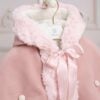 Set Esential De Botez Rochie Petit Coeur Capa Blana Roz
