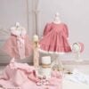 Set Esential De Botez Rochie Petit Coeur Capa Blana Roz