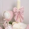 Trusou Complet De Botez Borangic Roz