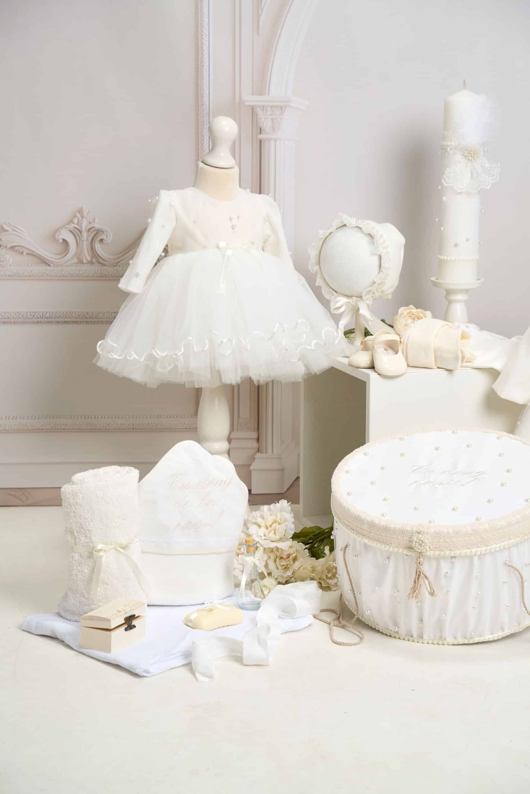 Set botez complet botez (trusou) - Olympia - ivoire - Varianta 2 2 Set botez complet botez (trusou) - Olympia - ivoire - Varianta 2 - imagine 2