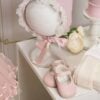 Trusou Complet De Botez Olympia Rochie Cu Palton Cu Perle 6