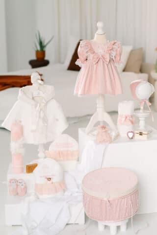 SET COMPLET BOTEZ - TRUSOU COMPLET - Celeste //roz