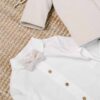 Costum De Botez Jacheta Mihail Stofa Crem