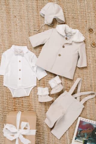 Costum botez Mihail - crem vanilla