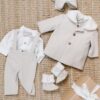 Costum De Botez Jacheta Mihail Stofa Crem