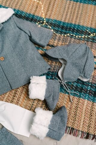 Costum De Botez Jacheta Mihail Stofa Gri 2