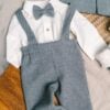 Costum De Botez Jacheta Mihail Stofa Gri