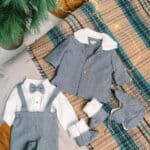 Costum botez Mihail - gri