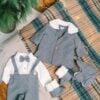 Costum De Botez Jacheta Mihail Stofa Gri