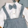 Costum De Botez Jacheta Mihail Stofa Gri