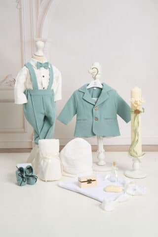 Set de botez esențial Gruia - Mentă