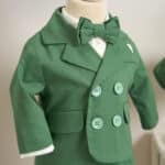 Costum botez Zefir - verde