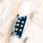 Lumânare botez A34 -  albastru