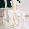 Lumanare De Botez Botez Fete Borangic Alb Ivoire 2