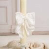 Lumanare De Botez Botez Fete Borangic Alb Ivoire
