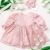 Rochita De Botez Lila Fleur Fete Roz