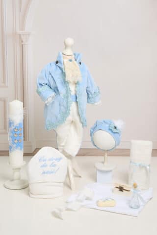 Set de botez esențial Fabrizio - Bleu