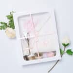 Set Cutie “Prima Băiță cu Nașii” - Tradiție, Iubire și Binecuvântare - roz