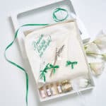 Set Cutie “Prima Băiță cu Nașii” - Tradiție, Iubire și Binecuvântare - verde