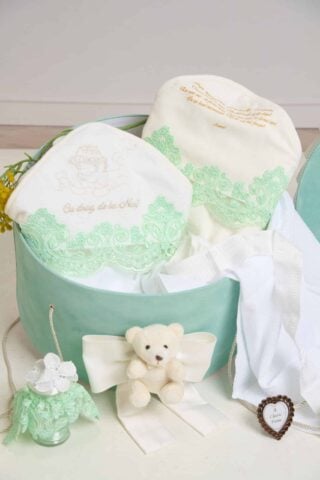 Pachet Botez Baiat Cufar Cu Baloane Trusou Menta