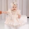 Rochita De Botez Raza Borangic Grej Maneca Scurta