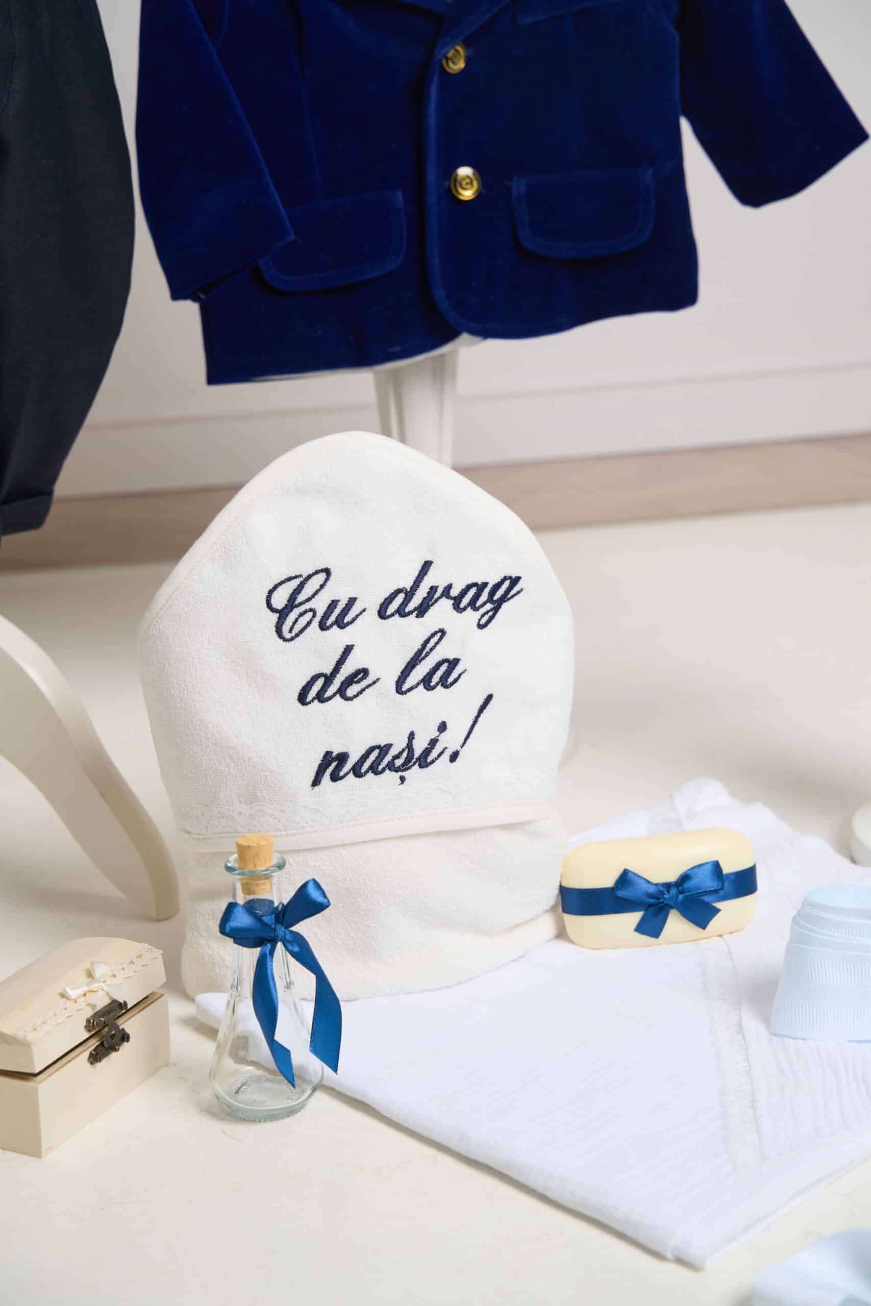 Set esențial de botez Ralph - Albastru 7 Set esențial de botez Ralph - Albastru - imagine 7