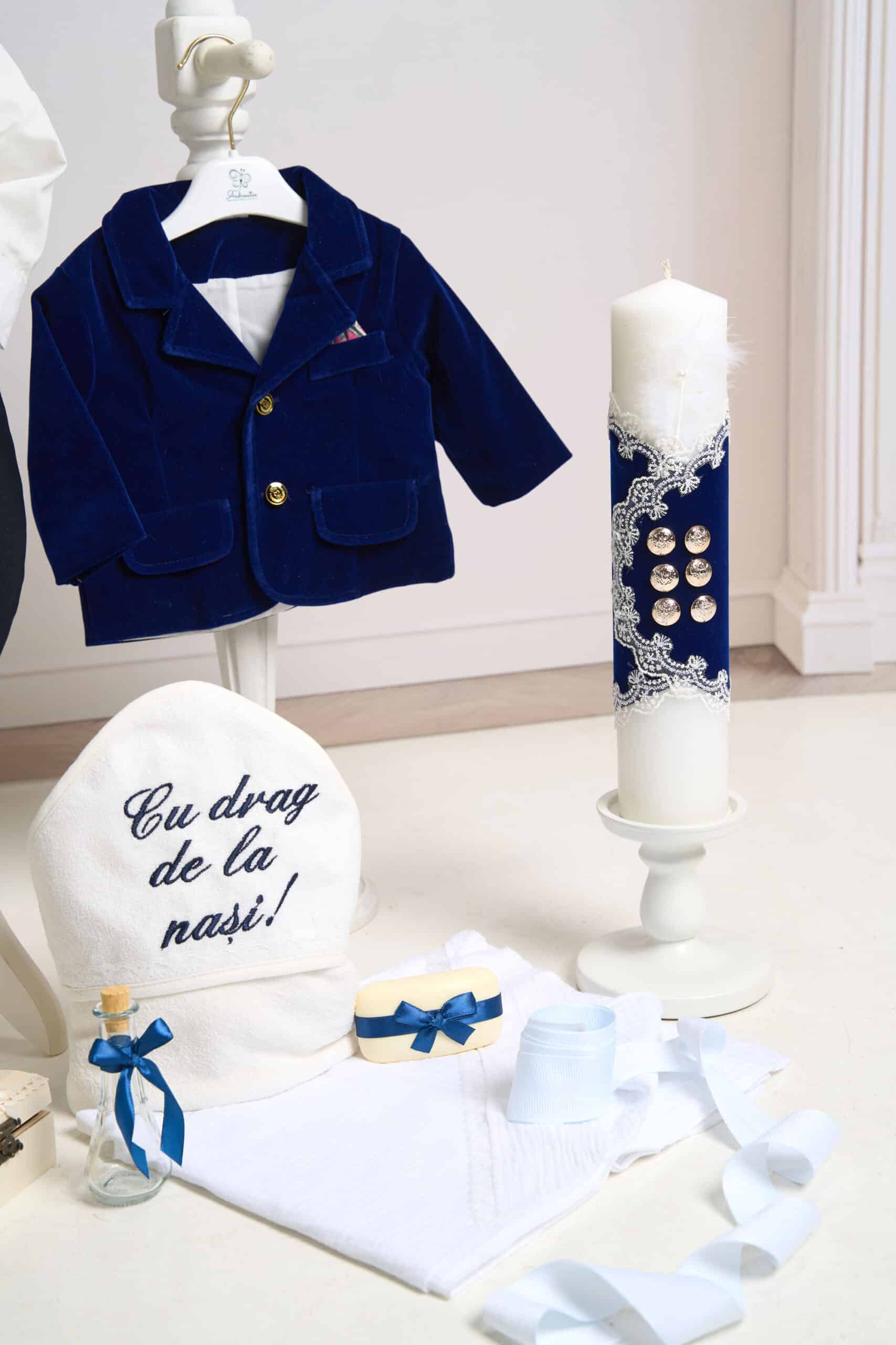 Set esențial de botez Ralph - Albastru 8 Set esențial de botez Ralph - Albastru - imagine 8