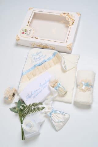 Trusou botez GraceBebe Collection - bleu