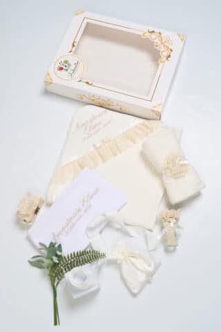 Trusou botez GraceBebe Collection - ivoire