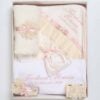Trusou De Botez Dantela Fete Roz 7 Piese