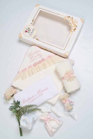 Trusou De Botez Dantela Fete Roz