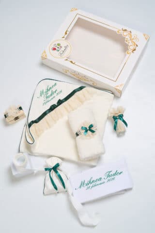 Trusou botez GraceBebe Collection - verde