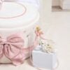 Trusou Complet De Botez Raza Borangic Roz Maneca Scurta