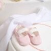 Trusou Complet De Botez Raza Borangic Roz Maneca Scurta