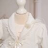 Bolero De Botez Catifea Ivoire