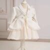 Bolero De Botez Catifea Ivoire