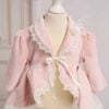 Bolero De Botez Catifea Roz
