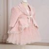 Bolero De Botez Catifea Roz