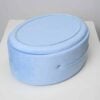 Cufar De Botez Oval Din Catifea Bleu