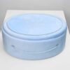Cufar Oval Bleu Cu Personalizare